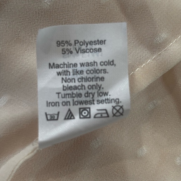 J.Crew sheer dot print button-up blouse. - Picture 3 of 6